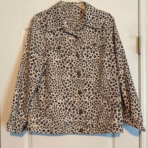 Womens animal print jacket